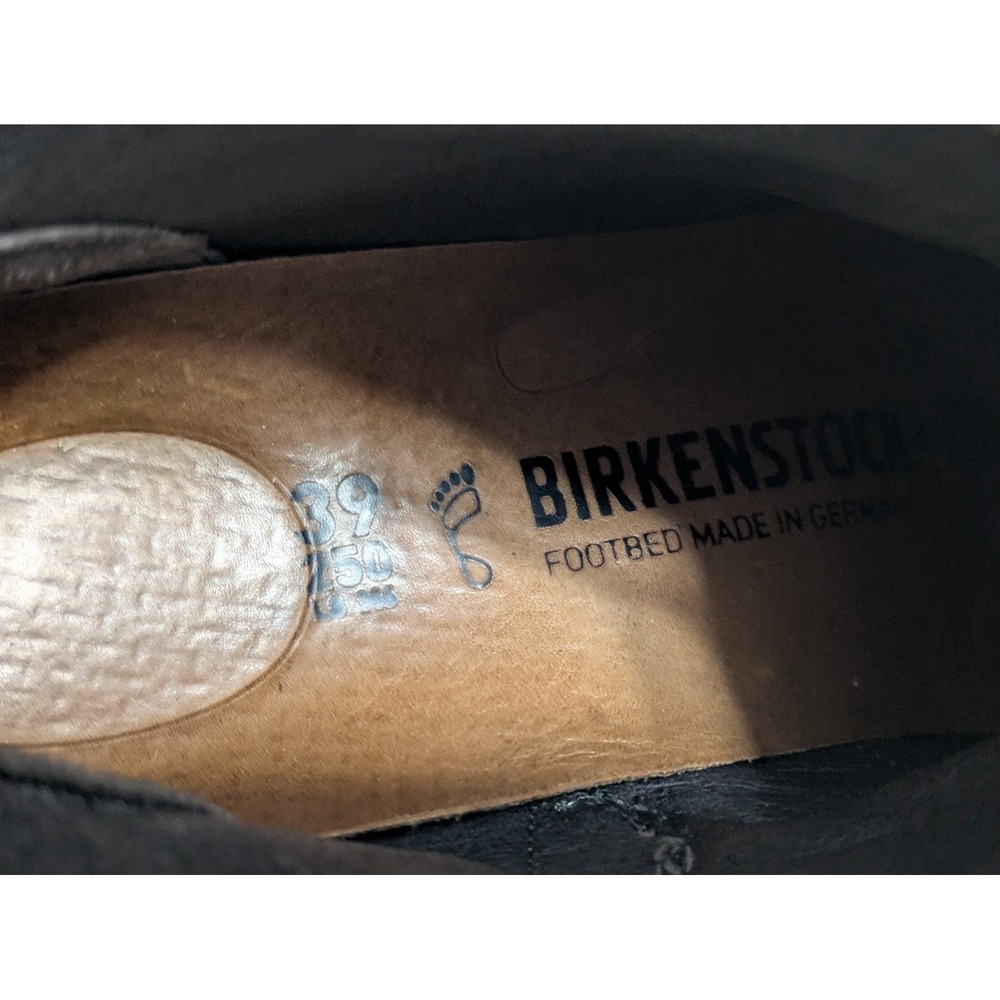 Birkenstock Bennington Booties Black Leather Ankle Top Boot Size 39 US 8 - Picture 8 of 8